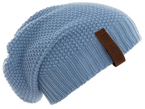 KNIT FACTORY - Coco Mütze - Strickmütze für Damen und Herren - Slouch Beanie - Wintermütze mit Wolle - Hochwertige Qualität