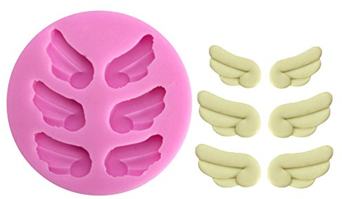 Beiersi Engels Flügel Silikon Form für Fondant Marzipan Tortendeko Ausstecher Seife Dekoration Werkzeug (Stil 6)
