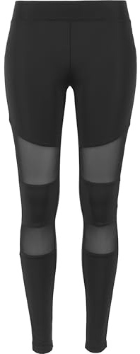 Urban Classics Damen Ladies Tech Mesh Leggings Leggings, Schwarz, XXL