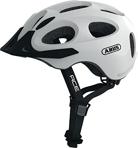 ABUS Unisex, Fahrradhelm, Weiß (Pearl White), L (56-61 cm​)