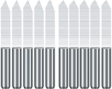 Drill Bit 10pcs Flat Bottom PCB Engraving Bit V Shape 3D Milling Cutter-10PCS degree60X0.1mm