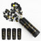 Konfettikanone, Party Popper, Konfetti Kanone Biologisch Abbaubar, 4 Stück Papier Konfetti Shooter für Hochzeit, Geburtstag, Weihnachten, Babyparty, Party-Zubehör (100% POP) (Schwarz)