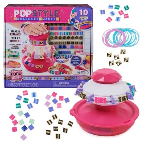 Cool MAKER PopStyle armband Studio – 10 coola kakelarmband gör det själv och omforma om och om igen, går superenkelt, för barn från 6 år