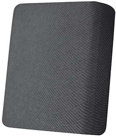 CHELZEN Stretch Sofa Seat Cushion Cover, Fitted Sofa Cushion Slipcovers, Couch Cushion Covers, Replacement for Individual Cushion Furniture Protector (1 Seater, Dark Gray)