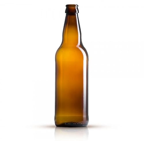 Cocinista 25 Botellas de Cerveza 50 cl de Vidrio Ámbar para Homebrewing Cuello Corona 26 mm Reutilizables Ideal para Cerveza casera Kombucha Sidra refrescos
