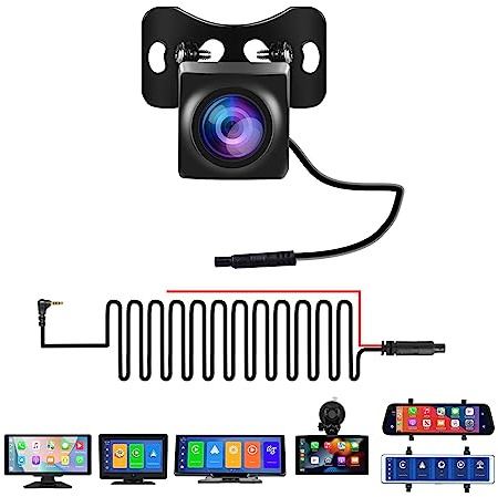 AHD Rear View Camera for Portable Carplay/Android Auto Car Radio Smart Screen Player IP69 Waterproof Infrared Night Vision HD Backup Reversing Camera Wide-Angle Parking Assistance Cameras