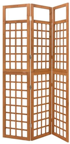 Maison extérieur AutresSéparateur de pièce à 3 panneaux/Treillis Bois de sapin massif 121 x 180,5 cm