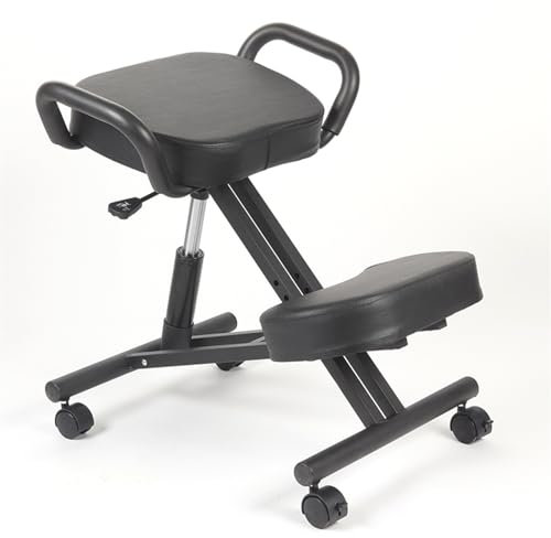 kniestuhl ergonomisch Multifunktionaler ADHS-Kniestuhl – Stuhl mit gekreuzten Beinen/Hockstuhl für den Schreibtisch – Haltung verbessern, Schmerzen lindern – Stuhl mit gekreuzten Beinen und Armlehnen