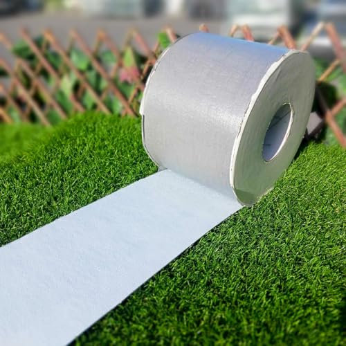 Bande de jonction pré-encollée simple face de 10m pour Gazon Synthétique 12 cm de large Bande de fixation solution rapide pour fixer deux lés de gazon synthétique.