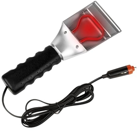 Eiskratzer für Winterautoheizung, Eiskratzer mit elektrischer Heizung, Schneeschieber für Windschutzscheibe, 12 V, Schnee-Entfernungswerkzeug für v