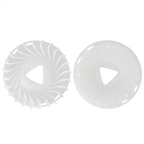 Lot de 2 Pièces de Générateur à, Pales de Ventilateur de Refroidissement à Volant d'inertie 5 KW 6,5 KW 188 F/190 F pour Moteurs à Gaz, Pompes à Eau et Motoculteur –