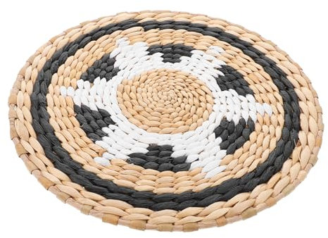 Yardenfun Runder Boho Wandkorb aus Seegras Gewebtes Wanddekor für Wohnzimmer Schlafzimmer Rustikale Rattan Wanddekoration Vielseitig Einsetzbar und Handgefertigt