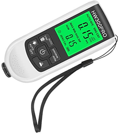Healifty Coating Thickness Gauge Paint Thickness Tester for Auto Car Paint Range for Material Surface Treatment Inspection
