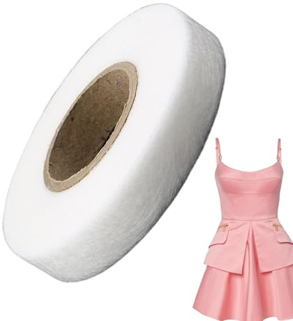 Hem Fabric Tape | IRON ON HEMMING WEB TAPE | Heavy Duty Double Sided Fabric Tape | NO Sewing Required Adhesive | Double Sided Sewing Accessories Shortening Glue For Clothes, Pants, Jeans