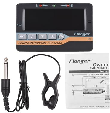 Professioneller Chromatik -Gitarren -Tuner -Metronom -Sound mit Farb LCD -Display -Bildschirm tragbarer 3in1 Tuner für Akustikgitarre Bass Violin Ukulele 6.35mm Stecker Pickup Clip