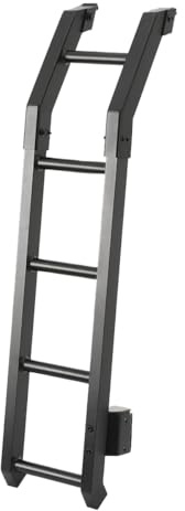 Lfhelper Auto Rückseite Aluminium-Kofferraumtüren Leiter Klettern, Car Rear Tail Door Ladder Climbing, Auto Heckklappenleiter Heckleiter Geländeleiter Für Suzuki Jimny 2019+