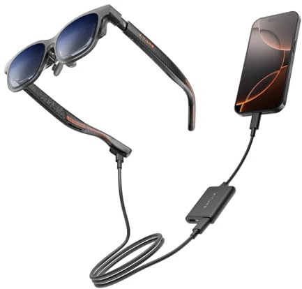 VITURE Luma Pro Gafas XR & USB-C XR Adapter Pro Bundle para iPhone 17/16/15, Multi-Pantalla, Vídeo Espacial & VR, 3D Inmersivo con 1 Clic, 3Dof Mejorado, Juega/Trabaja Mientras Cargas