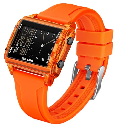 findtime Ladies Watches Womens Digital Watch Waterproof Watches for Women Sports Watch Bright LED Backlight Easy to Read