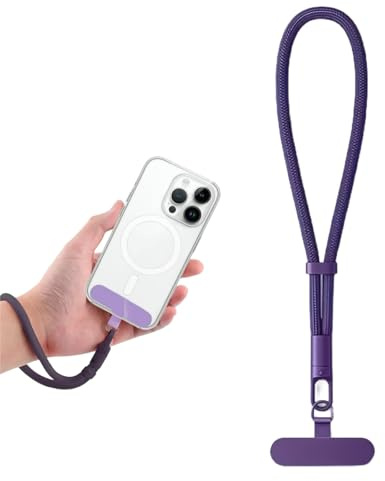 VOAVIA Phone Wrist Strap,Anti Theft Phone Chain,Safety Lanyard for Pho/ne,Adjustable Ph/one Strap Wrist,Cellphone Lanyard with Tether Tab,Anti Lost Bracelet Hand Strap for Ph/ones Case Cameras Keys