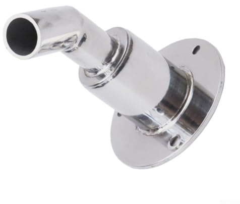 Yhenlovtt 24mm Stainless Steel Exhaust Pipe Port Thru Wall Flange with 90-Degree Elbow Connector for RV Boat Truck Diesel Heater Ventilation Extension Fitting