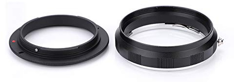 Reverse Macro Adapter Rear Lens Filter Ring, F AI Mounts Protection, Plastic Alloy Reverse Ring with CPL Filter Attachment, Easy Installation for DS (EOS-58mm)