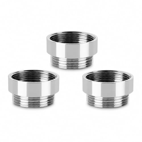 Fortunix 3PCS M26 to M22 Faucet Adapter, Tap Adapter Internal External Thread Converter, Faucet Aerator for Kitchen Sink, Hose Adapter for Kitchen Tap, Tap Hose Adapter Connector, Thread Pipe Fitting