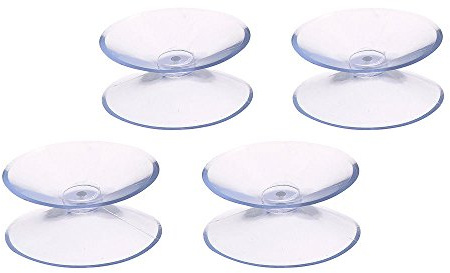Ventosa Doble Transparente (Bister 4 Piezas)