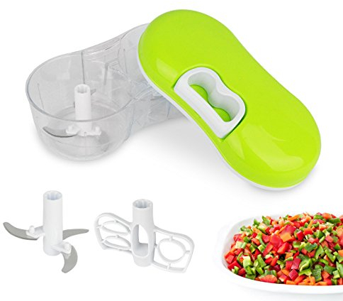 351376 robottino tritatutto manuale a corda doppia lama e fruste montapanna. MEDIA WAVE store ®