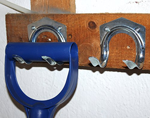 K&B Vertrieb Gerätehalter 5 x Besenhalter Wandhalterung Werkzeughalterung Werkzeughalter 317