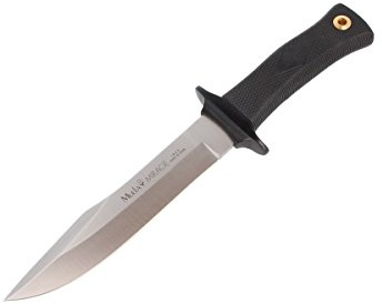 ELECTROPOLIS Muela Messer Mirage mit schwarzem Gummigriff, Klinge 18 cm, 355 g + Mehrzweck-Geschenkkarte