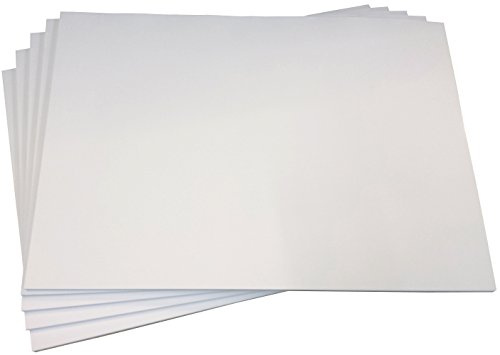 10x Einfache Schreibtischunterlage Malblock Zeichenblock blanko 40 Blatt, DIN A2, Qualitäts-Offset-Papier 80g/m² (22343)