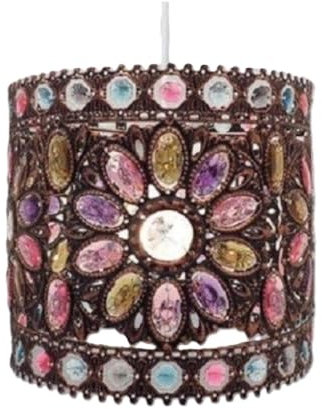 Easy Fit Antique Moroccan Tilly Design Chandelier Chic Ceiling Light Pendant Shade Crystal Droplet Fitting Decorations Gem Moroccan Style Fitting, Plastic/Metal