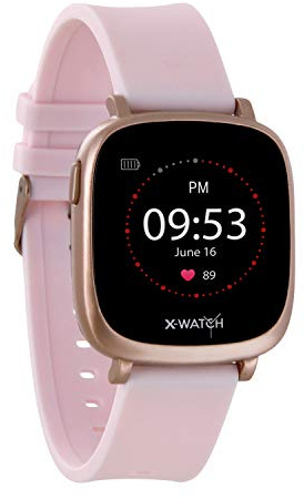 X-WATCH 54039 IVE XW FIT Fitnesstracker, Pulstracker, Kalorientracker, 1,3 Touchscreen, Schrittzähler, Schlafanalyse, Workout, f. Android & iOS, Rose
