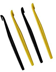 NewTupperware Fruit Orange Citrus Peeler Yellow Black Set of 4