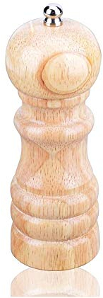 NCRD Smerigliatrice pepe o saliera per cuoco unico professionale - robusto regolabile, smerigliatrice di legno da 5 pollici 14.5cm manuale del registro Grinder Pepper Grinder Stadimento bottiglia Bott