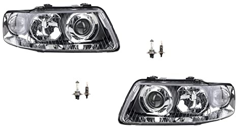 Johns, Scheinwerfer Halogen passend für Audi A3 8L 00-03 mit H7 H1 Set Links Rechts