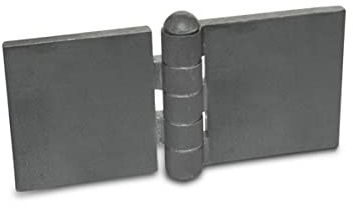 Ganter Normelemente | Bisagra para soldar - GN 1366-ST-120-60-A-BL | Perfil de acero | BxL: 120x60 mm