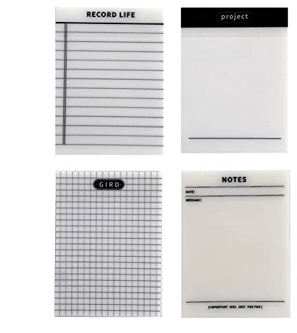 ISKAEN Transparente Haftnotizen 50 Blätter, Wasserdichte Selbstklebendes Sticky Notes Selbstklebende Notizzettel Wasserfest Durchsichtige Notizzettel Wiederbeschreibbar Für Büros Haushalte Studenten