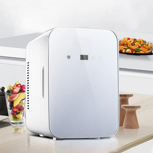 Yajuer Compact Single Door Fridge, Mini Refrigerator with Removable Shelves, Energy Efficient Small Refrigerators for Apartment, Office, Car