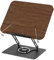 Zoelele Atril para Libros con Base Giratoria de 360°, Madera Soporte de Libro para Lectura con Clips para Leer, Plegable, Altura Ajustable, para iPads, Partituras, Libro, Tablet (01)