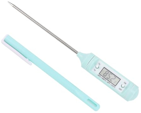 Nappflasktermometer, Multifunktionell Elektronisk Mjölktermometer med Lång Sond för Hemresor, Vattentermometer för Omedelbar Läsning