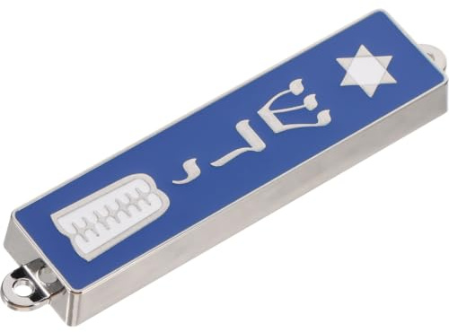 Cabilock Mezuzá Judía para Puerta con Pergamino Tradicional Decoración Vintage para Hogar Oficina Y Ventanas Adorno De Bendición con Símbolos Espirituales 3.27X0.91X0.55 Pulgadas