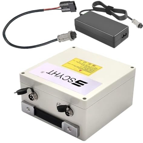 SSCYHT Batería de Litio 24 V 12 Ah 25 Ah 28 Ah 31,5 Ah y 20 Ah Batería de Repuesto 24 V Baterías sillas Ruedas eléctricas con Motores 250 W a 750 W y Cargador,24v31.5ah Black Anderson