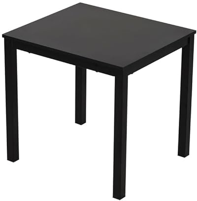 TRISENS Ausziehbarer Esstisch Eiche 80–120 cm – Küchentisch für 4–6 Personen, Holzoptik, Stabil & Modern, Esszimmertisch (Schwarz)