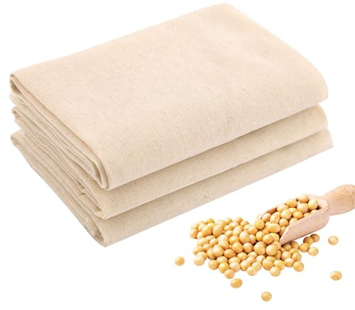 Valicaer 12 paños de queso reutilizables para colar paños de muselina para cocinar, paños de algodón sin blanquear lavables para filtrar nueces, leche, jugo, té y mantequilla (40 x 40 cm)