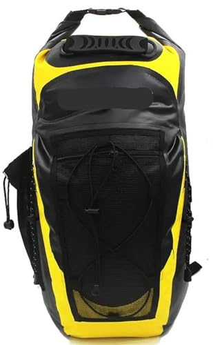 MKLHAVB Seesack Wasserdicht 30L Wasserdichter Rucksack Dry Bag for Schwimmen Schwimmendes Segeln Bootfahren Rafting Trocken Nass Trennung(Yellow)