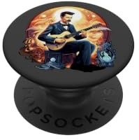 Guitares E-Guitare électrique-Corde-Guitare Guitaristes PopSockets PopGrip Adhésif