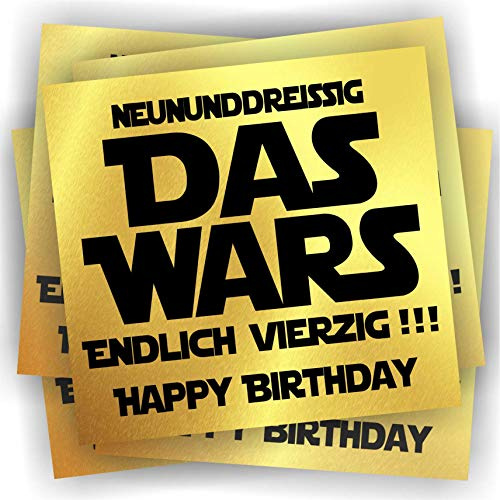 Play-Too 5 Aufkleber Geburtstag 40 Jahre Das Wars Etikett Flaschenetikett | Endlich Vierzig