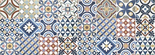 VINILIKO Design | Alfombra Vinílica Gimaraes 50x140 cm - Antideslizante, Impermeable, Lavable - Varios Tamaños - Alfombra Vinilo Salón, Cocina