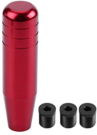 Akozon Perilla De Cambio Universal, Perilla De Cambio Manual De Aleación De Aluminio, Diseño Ergonómico,13cm Rojo, Accesorio De Coche Para Estilo Y Comodidad(Rojo)